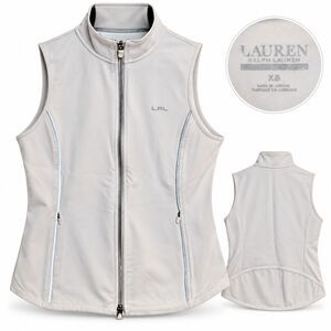 Ralph Lauren Golf Women's Full Zip White Vest Activewear Size XS